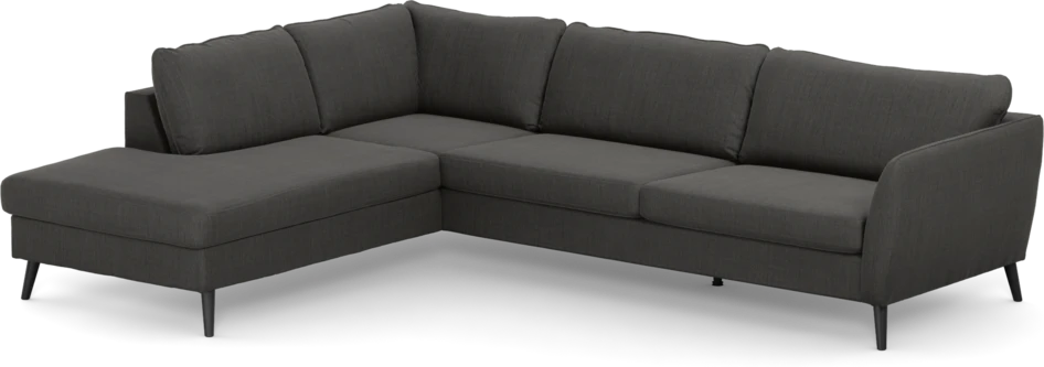 County - 2,5-sits soffa med divan vänster - Grå