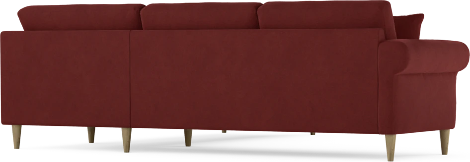 Eden - Hörnsoffa, 2,5+2,5-sits - Röd