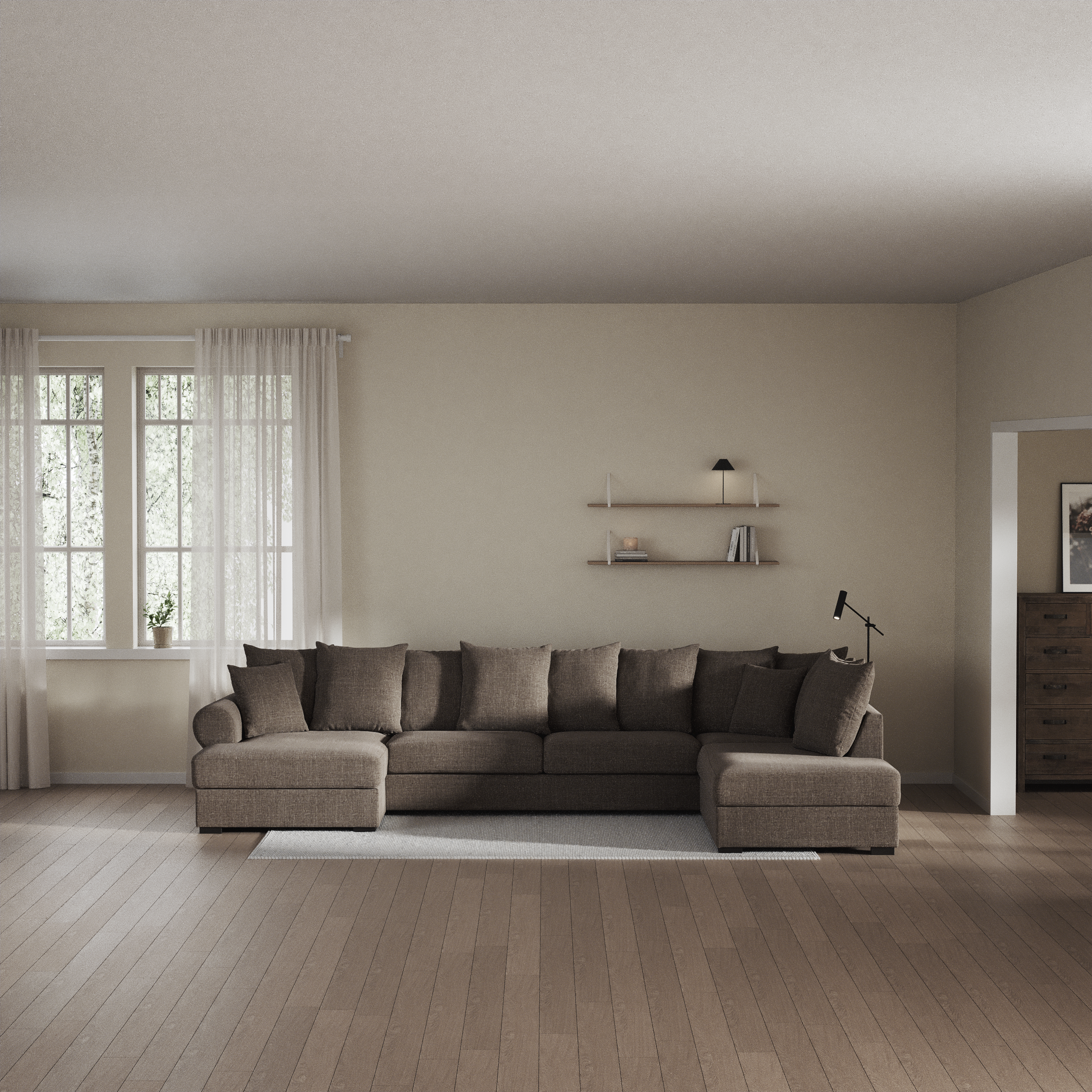 Town - 3-sits soffa med divan höger och schäslong vänster - inspiration