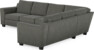 Friday - Hörnsoffa, 3+2-sits - Grå