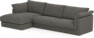 Cherrie Klädsel -  3-sits soffa med schäslong vänster - Grå