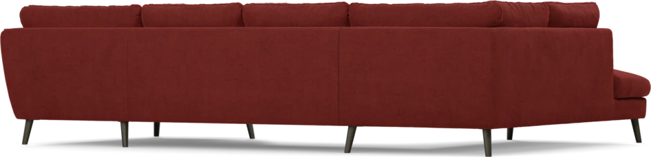 Madison - 2-sits soffa med divan vänster och schäslong höger - Röd
