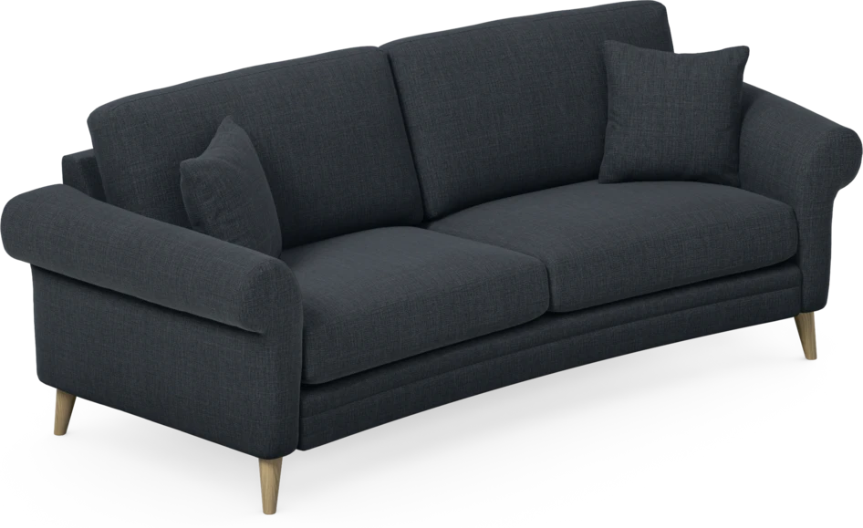 Eden - 2,5-sits soffa svängd - Blå