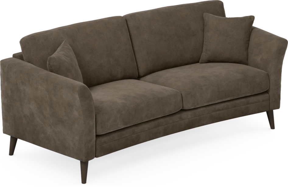 Eden - 2,5-sits soffa svängd - Brun