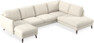 Madison Lux - 2-sits soffa med schäslong vänster och divan höger - Vit