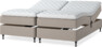 Delux Sense - Ställbar säng, dubbelsäng med bäddmadrass - Beige