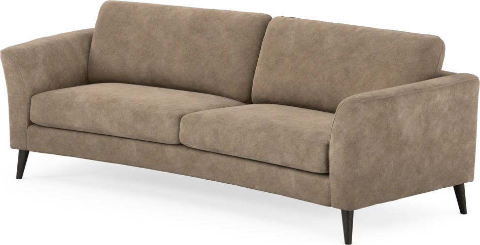 Bridge - 3-sits soffa svängd - Beige