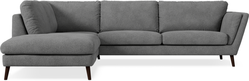 Madison - 3-sits soffa med divan vänster - Vit