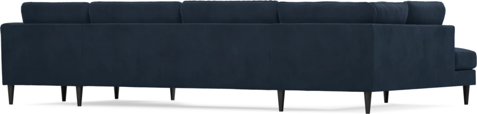 Bridge - 3-sits soffa med divan vänster och schäslong höger - Blå