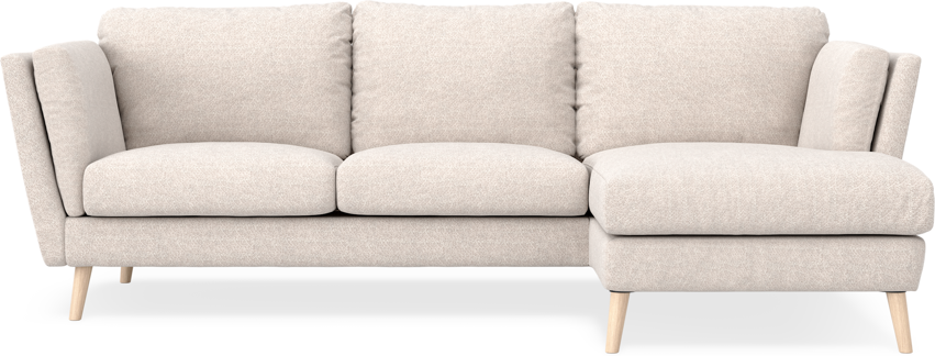 Madison Lux - 2-sits soffa med schäslong höger - Beige