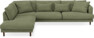 Harper - 3-sits soffa med divan vänster - Grön