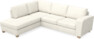 Friday - 2,5-sits soffa med divan vänster - Vit