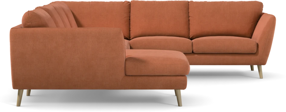 Madison Lux - Hörnsoffa med schäslong vänster - Orange
