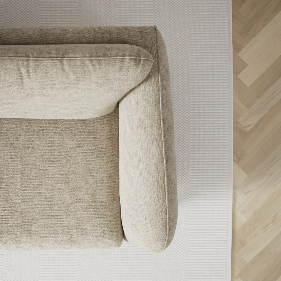 Madison Lux - Hörnsoffa med schäslong höger - Beige