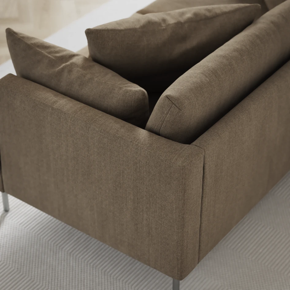 Harper - 3-sits soffa, hel dyna - Beige