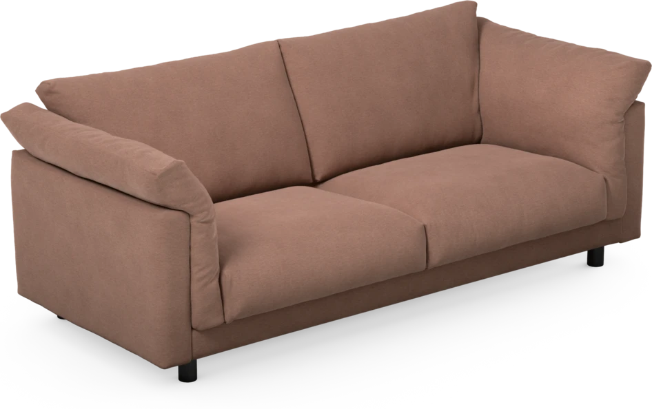 Cherrie - 2,5-sits soffa, fast klädsel - Rosa