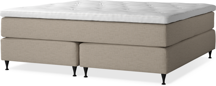 Delux Dream - Kontinentalsäng, dubbelsäng med bäddmadrass - Beige