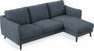 Madison Lux - 2-sits soffa med schäslong höger - Vit