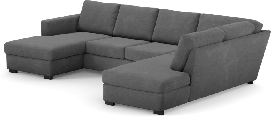 Friday - 3-sits soffa med schäslong vänster och divan höger - Grå