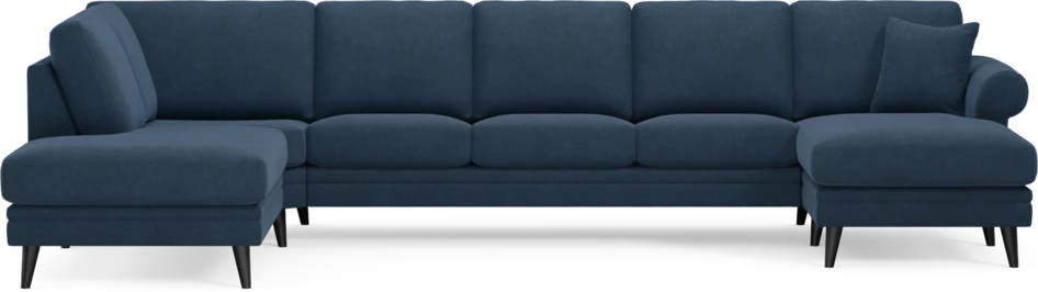 Eden - 3-sits soffa med divan vänster och schäslong höger - Blå