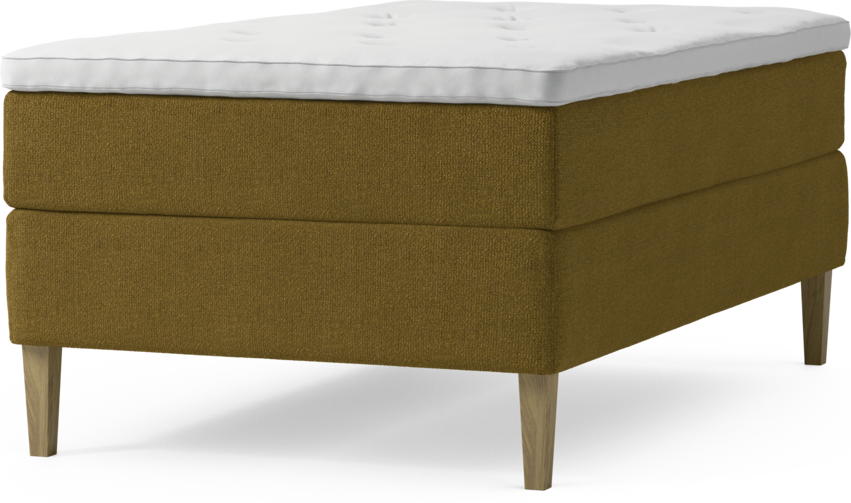 Delux Dream - Kontinentalsäng, enkelsäng 120 cm med bäddmadrass och sängben