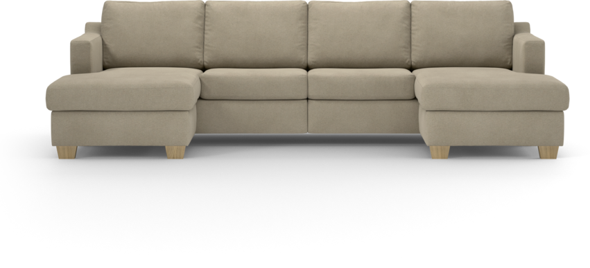 Friday - 2-sits soffa med två schäslonger - Beige