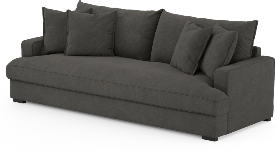 Mila - 4-sits soffa, hel dyna - Brun