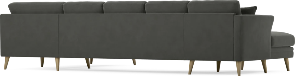 Eden - 3-sits soffa med schäslong vänster och divan höger - Grå