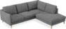 Madison Lux - 2-sits soffa med divan höger - Vit