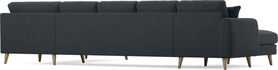 Eden - 3-sits soffa med schäslong vänster och divan höger - Blå