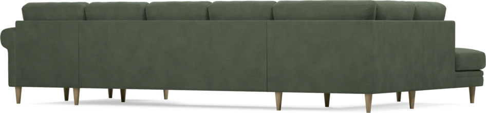 Eden - 3-sits soffa med divan vänster och schäslong höger - Grön