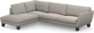 Madison - 3-sits soffa med divan vänster - Grå
