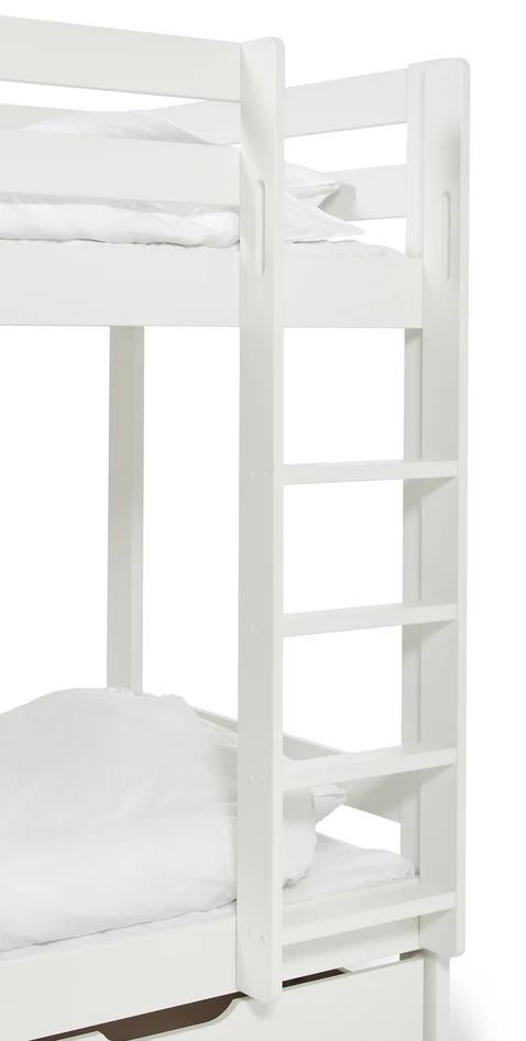 Nora - Våningssäng, 90x200 cm - Vit