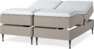 Delux Dream - Ställbar säng, dubbelsäng med bäddmadrass - Beige