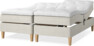Delux Sense - Ställbar säng, dubbelsäng med bäddmadrass - Beige