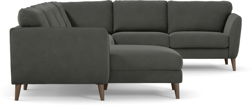 Bridge - Hörnsoffa, 3+2-sits med schäslong vänster - Grå