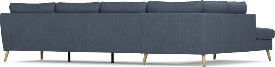 County - 3-sits soffa med divan vänster - Blå