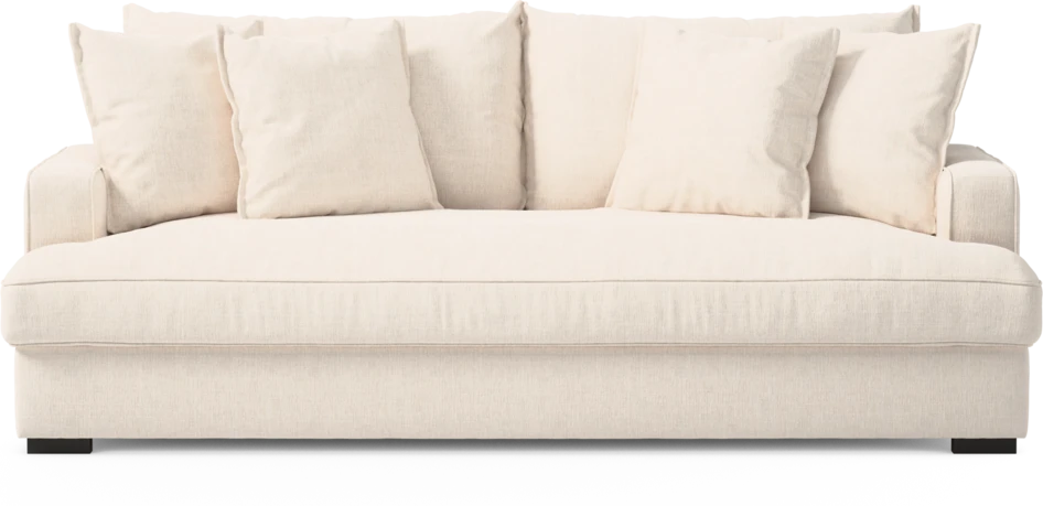 Mila - 3-sits soffa, hel dyna - Vit