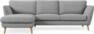 Madison Lux - 2-sits soffa med schäslong vänster - Grå