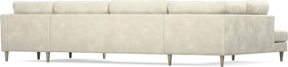 Bridge - 3-sits soffa med divan vänster och schäslong höger - Vit