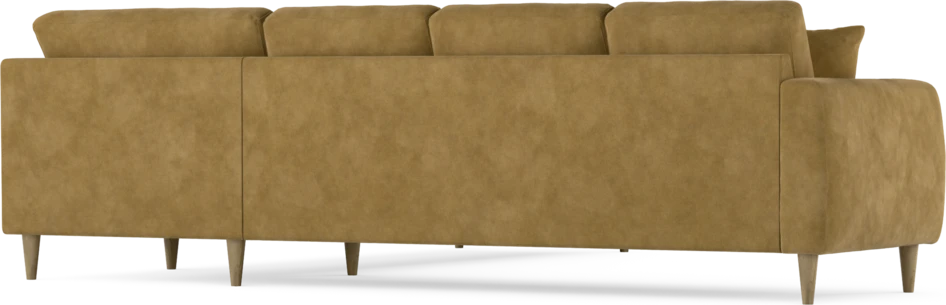 Eden - Hörnsoffa, 3+3-sits - Gul