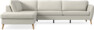 County - 2,5-sits soffa med divan vänster - Vit