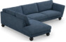 Madison - 3-sits soffa med divan vänster - Blå