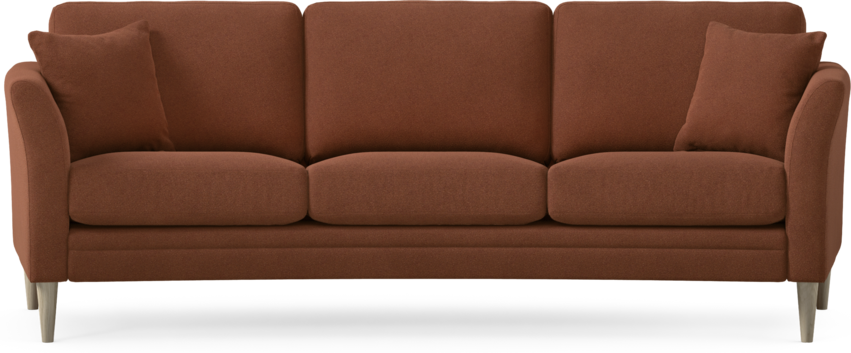 Eden - 3-sits soffa svängd - Orange