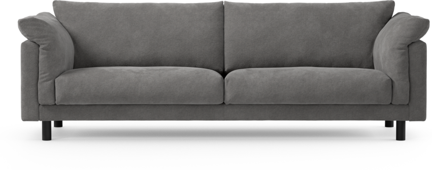Cherrie - 4-sits soffa, fast klädsel - Grå