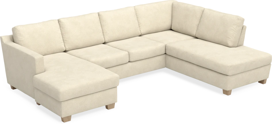 Friday - 3-sits soffa med schäslong vänster och divan höger - Beige