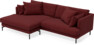 Harper - 4-sits med schäslong XL vänster - Rosa