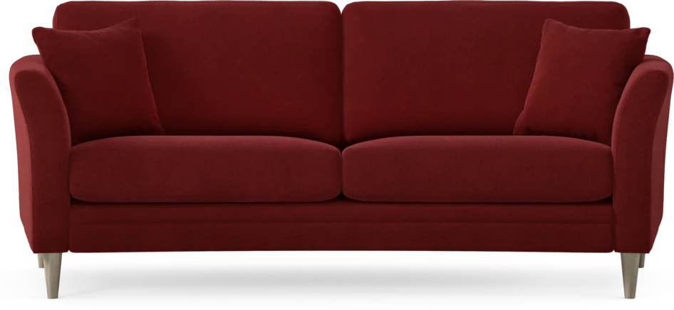 Eden - 2,5-sits soffa svängd - Röd