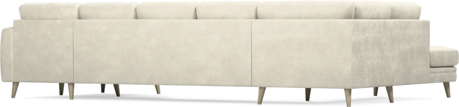 Eden - 3-sits soffa med divan vänster och schäslong höger - Vit