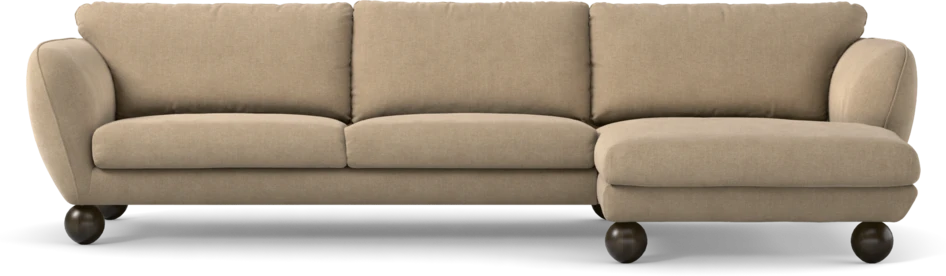 Madison Lux - 3-sits soffa med schäslong höger - Beige